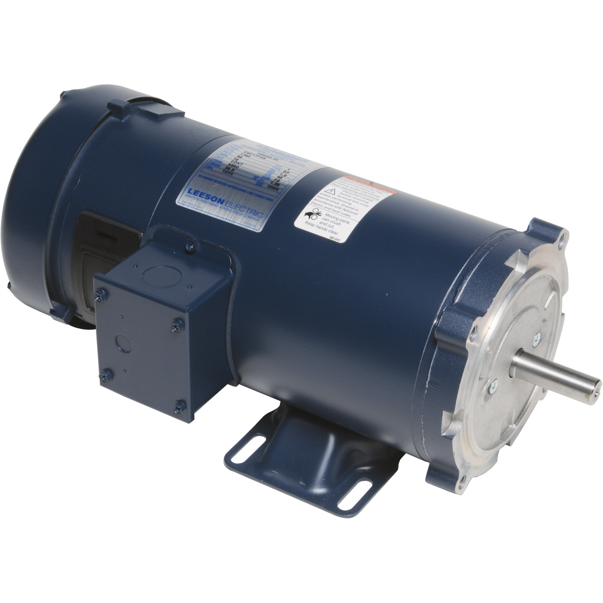 Leeson 90 Volt DC Electric Motor — 3/4 HP, 1,750 RPM, 7.6 Amps, Model